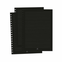 Refil para Caderno Universitário Smart - 48 folhas pretas - DAC