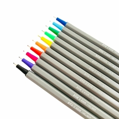 Caneta Fineliner Neon BRW 0.4mm com 10 cores na internet