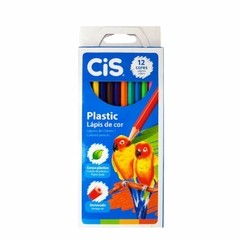 Lápis de Cor Plastic 12 cores - CIS (kit)