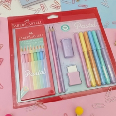 Kit Escolar Pastel FABER-CASTELL com 20 peças - comprar online