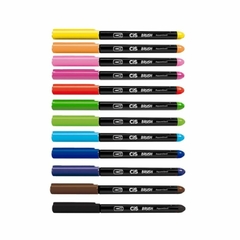 Caneta Brush Pen Aquarelável CIS com 12 cores na internet