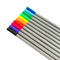 Caneta Fineliner Neon BRW 0.4mm com 10 cores - comprar online