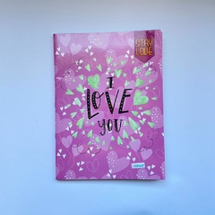 Caderno Brochura CADERNUS Capa Flexível Love 80 folhas na internet