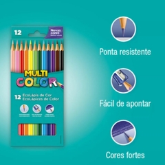 Lápis de Cor MULTICOLOR com 12 cores na internet
