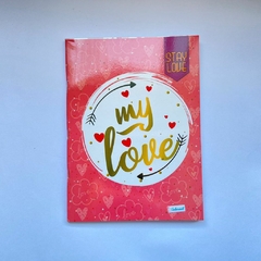 Caderno Brochura CADERNUS Capa Flexível Love 80 folhas - loja online