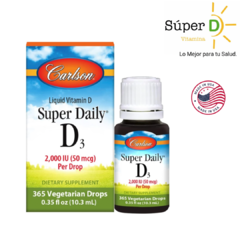 VITAMINA D3 CARLSON 2,000 IU LIQUIDA 365 GOTAS