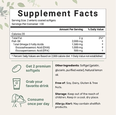 MICRO INGREDIENTS DHA 1000 / EPA 500 - comprar en línea