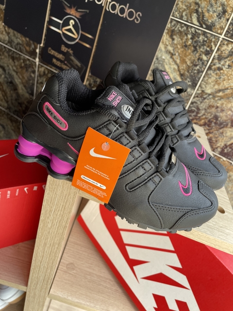 Nike shox 4 molas preto sales