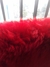 Pelego de Carneiro(Ovelha) com Lã Natural Aprox. 0,81x,1,12 Vermelho - comprar online