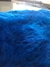 Pelego de Carneiro(Ovelha) com Lã Natural Aprox.0,96x0,50 Azul - comprar online