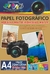 PAPÉL FOTOGRÁFICO ADESIVO MATTE(FOSCO) - 130GR - PCT 50 FOLHAS