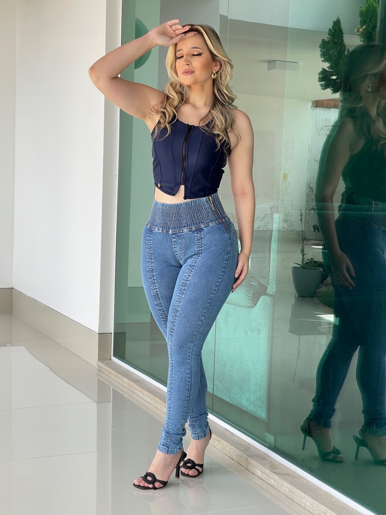 Calça Modeladora Divina Cristal - Ecoclub Jeans