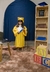 Beca para formatura infantil tradicional amarela completa - loja online