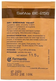 Levadura B-256 Fermentis - Sobre de 11.5Gr