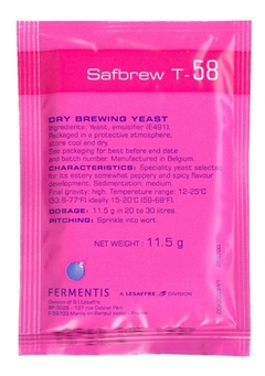 Levadura T-58Â Fermentis - Sobre de 11.5Gr