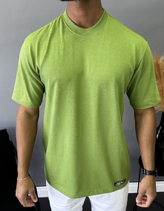 CAMISETA BÁSICA OVERSIZED VERDE - Man In Motion Outlet