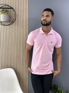 GOLA POLO LACOSTE PIQUET ROSA