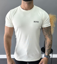 CAMISETA BOSS DETAIL MANGA OFF WHITE