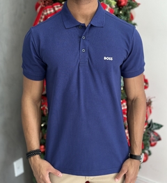 GOLA POLO HBOSS AZUL MARINHO - Man In Motion Outlet