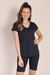 Blusa t-shirt com decote V Cianita