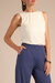Calça pantalona cintura alta Harmonia - Priori - Loja de Moda Feminina
