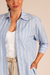 Camisa alfaitaria oversized Azulejo - comprar online