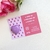 Card Personalizado com Mini Batom Coração OUTUBRO ROSA -10 unidades - MiMo Personalizados