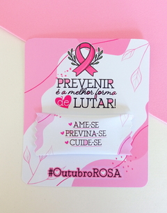 Card Com Balinha- Outubro Rosa