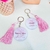 Chaveiro de Acrílico Holográfico com Tassel - Personalizado