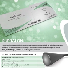 SUTURA NYLON SUPRALON SURGIKAL X24U - tienda online