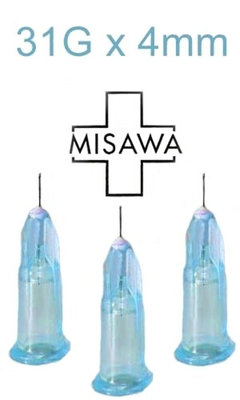 AGUJA 31G X 1/6” (0.26 X 4 MM) MISAWA X100U - comprar online