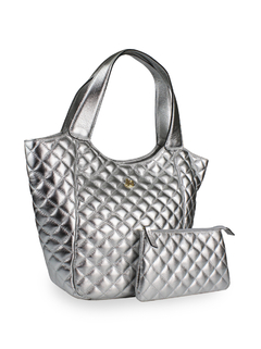 Bolsa Hobo Elisa Grande Capri Silver