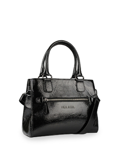 Bolsa Tote Alicia Média Verniz preto