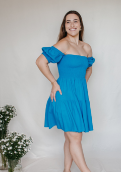 Vestido Isadora azul natier