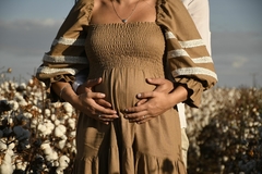 Vestido Olívia Sepia renda Fiore