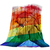 Cobertor De Flanela Orgulho Colorido Rainbow - Pride Brasil - Loja Online e Física LGBTQIAPN+