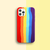 Capa de silicone arco-íris para iPhone do 7 ao 14 PRO MAX