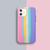 Capa de silicone arco-íris para iPhone do 7 ao 14 PRO MAX na internet