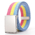 Cinto de tecido, com fivela de metal, unissex, colorido arco-íris LBTQIAPN+ - comprar online