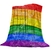 Imagem do Cobertor De Flanela Orgulho Colorido Rainbow