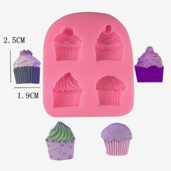 Molde de silicona cupcake x 4