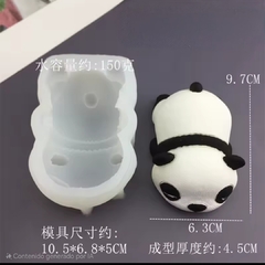 Molde de silicona oso panda acostado - comprar online