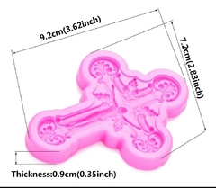 Molde cruz con cristo - comprar online