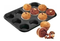 Molde para muffins de teflon - Nonnalucia