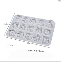 Molde de silicona abc para llaveros - comprar online