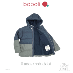 Chamarra acolchada azul con gris 8 años (reducida) Boboli