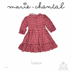 Vestido rosa con bolitas color vino 3 años Marie Chantal - comprar en línea