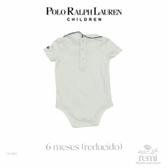 Body blanco con cuello línea azul 6 meses (reducido) Polo Ralph Lauren - comprar en línea