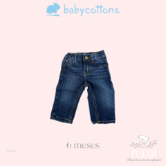 Conjunto jeans y body líneas azules, blancas y naranjas 6 meses Baby Cottons - comprar en línea