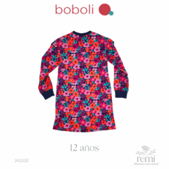 Vestido tipo suéter largo estampado flores 12 años Boboli - comprar en línea